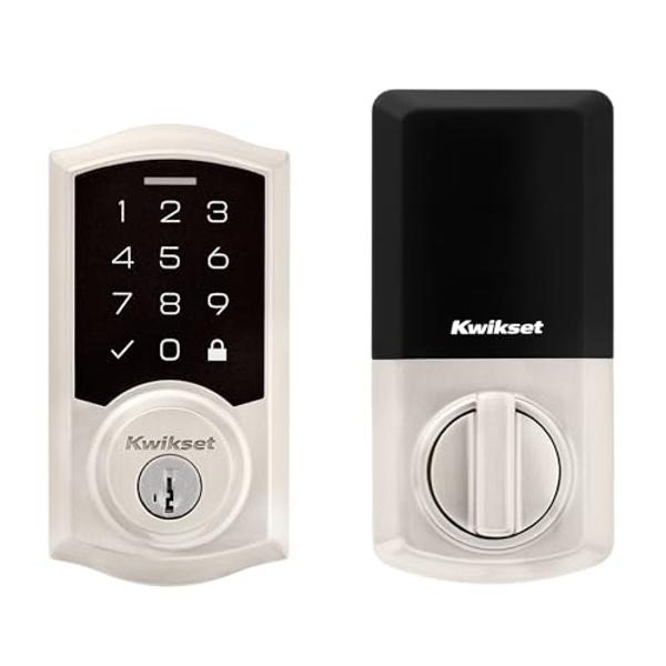 Schlage Encode Smart WiFi Deadbolt Lock for Front Door - Keyless Entry with App or Touchscreen - Works with Alexa, Apple HomeKit, Hey Google, & Airbnb - Create Codes for Guests - M