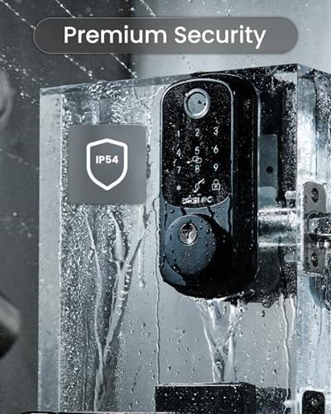 Kwikset Halo Wi-Fi Smart Lock, Keyless Entry Front Door Touchscreen Deadbolt, App Control, Grade AAA Certified, Easy Install No Hub, Venetian Bronze Finish, Digital Remote Lock