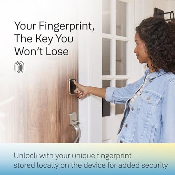 August Home, Matte Black Wi-Fi Connected Smart Keyless Entry Door Lock (4th Generation), Electronic Door Lock Fits Your Existing Deadbolt in Minutes, ‎AUG-SL05-M01-G01