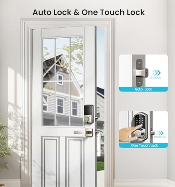 August Home, Matte Black Wi-Fi Connected Smart Keyless Entry Door Lock (4th Generation), Electronic Door Lock Fits Your Existing Deadbolt in Minutes, ‎AUG-SL05-M01-G01