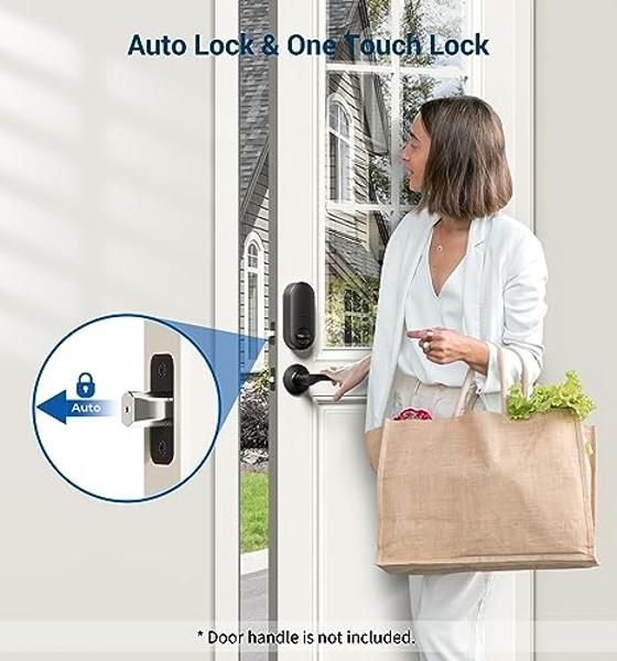 Kwikset SmartCode 260 Keyless Entry Electronic Keypad Deadbolt Door Lock with Auto-Lock, Custom User Codes, Advanced Security in Satin Nickel Traditional