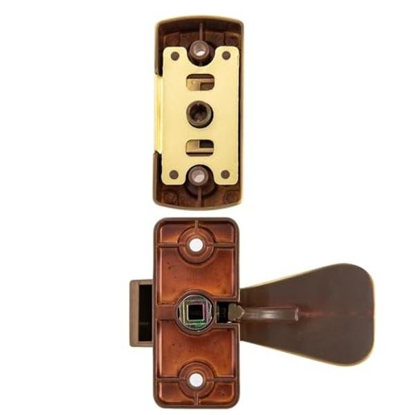 Storm & Screen Door Handle with Deadbolt Lock – Ideal Security Replacement for Storm Door Handle & Screen Door Lock Solution, Satin Gold