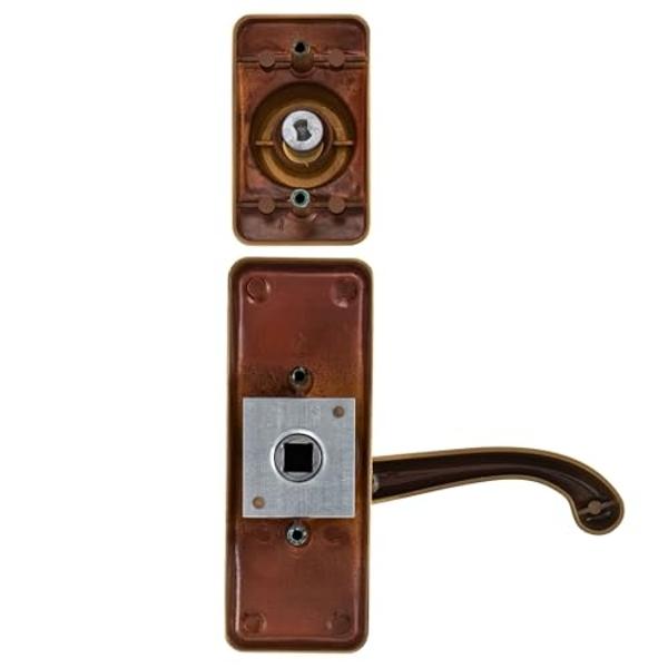 Storm & Screen Door Handle with Deadbolt Lock – Ideal Security Replacement for Storm Door Handle & Screen Door Lock Solution, Satin Gold