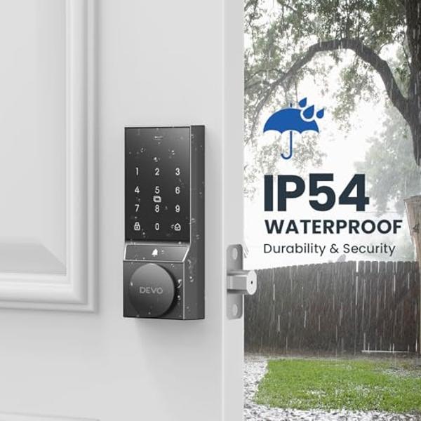 Kwikset Halo Select Smart Lock Keyless Entry Door Lock Wi-Fi and Matter Enabled Deadbolt No Hub Needed, Geofence Auto-Unlock, Grade AAA Certified, Easy Install, Matte Black Lifetim