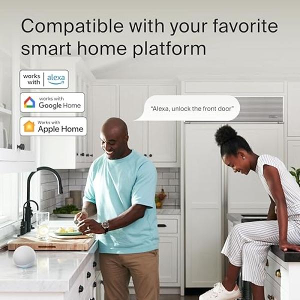 Level Bolt (Wi-Fi) Smart Deadbolt - Make Your Lock Smart & Keep Existing Hardware and Keys - Lock/Unlock from Anywhere - Level App for iOS & Android - Works with Apple Home, Alexa 