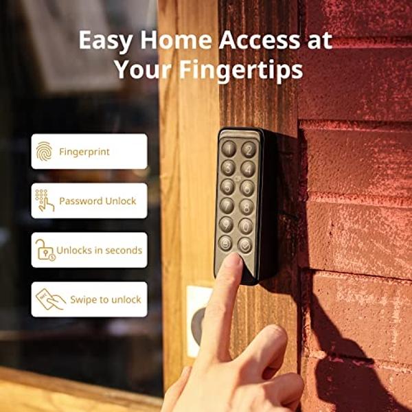 Kwikset Halo Select Smart Lock Keyless Entry Door Lock Wi-Fi and Matter Enabled Deadbolt No Hub Needed, Geofence Auto-Unlock, Grade AAA Certified, Easy Install, Satin Nickel Lifeti