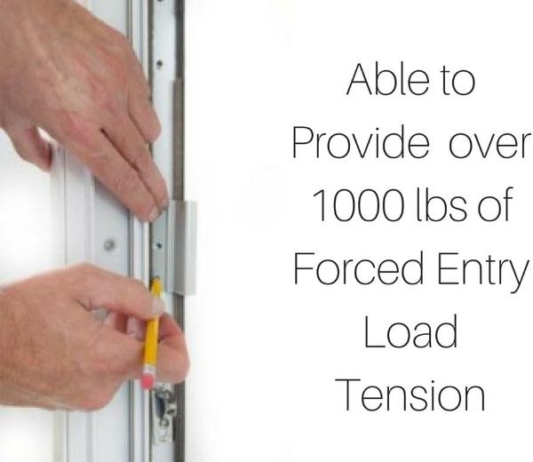 CAL Double-Bolt Lock for Glass Sliding Doors - Advanced Technology to Keep Your Family Safe and Secure - High Security Lock - Virtually Burglar Proof (Double Bolt Lock + Premium Ha