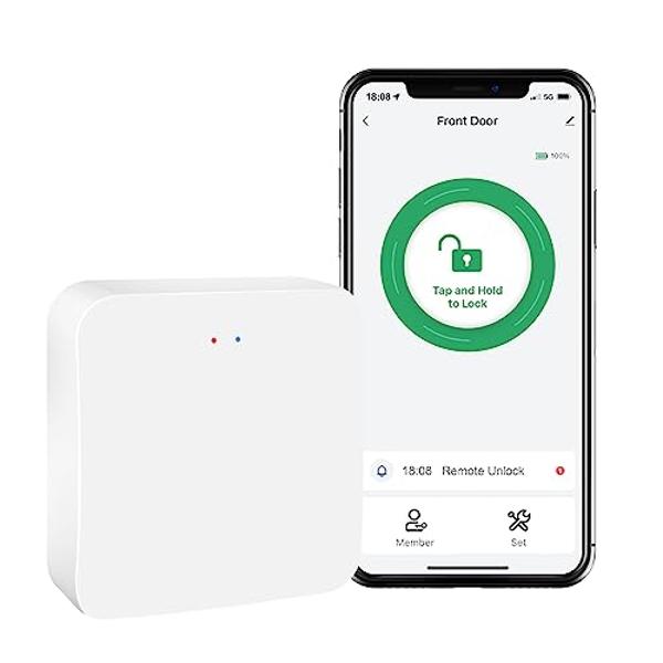 ULTRALOQ U-Bolt Pro WiFi Smart Locks for Front Door, Smart Lock with Handle Set, Fingerprint Keyless Entry Door Lock with Door Sensor, Exterior Door Lock Set, Built-in WiFi Deadbol