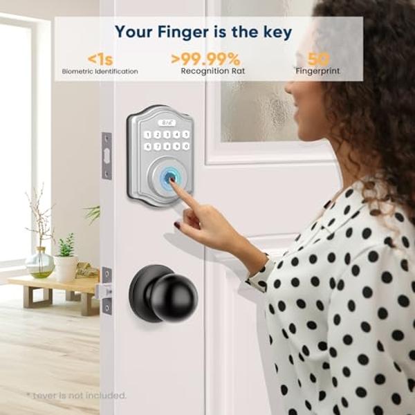 Kwikset Halo Select Smart Lock Keyless Entry Door Lock Wi-Fi and Matter Enabled Deadbolt No Hub Needed, Geofence Auto-Unlock, Grade AAA Certified, Easy Install, Matte Black Lifetim