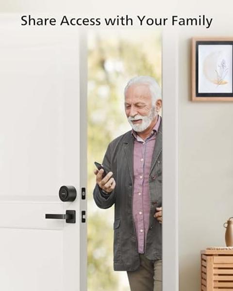 Philips WiFi Smart Lock with Fingerprint Keypad, Turn Your Existing Deadbolt into Smart Door Lock, Built-in WiFi, APP Remote Control, Keyless Entry Door Lock, Auto-Locking, Status 