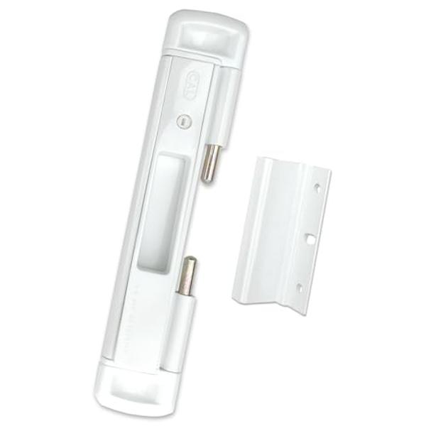 Double Bolt Lock for Glass Sliding Doors - Advanced Technology to Keep Your Family Safe and Secure - High Security Lock - Virtually Burglar Proof
