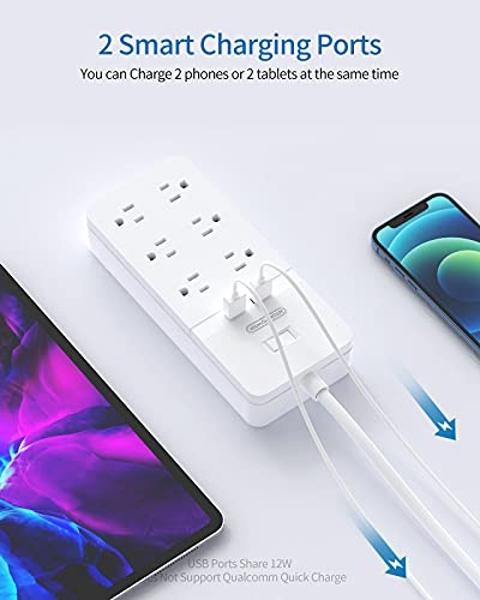 Kasa Smart Plug Power Strip KP303, Surge Protector with 3 Individually Controlled Smart Outlets and 2 USB Ports, Works with Alexa & Google Home, No Hub Required , White
