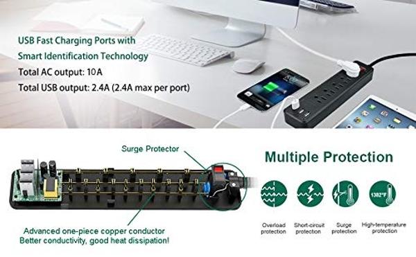 Anker 521 Power Strip - Charging Station with 3 Outlets, 30W USB C Charger for iPhone 14/13, 5 ft Extension Cord, Power Delivery for High-Speed Charging, for Home, Office, Dorm Roo