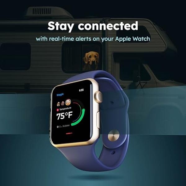 Waggle RV/Pet Safety Temperature Monitor - Lite | 4G LTE | Instant Power Outage/Temp/Humidity Alerts for RVers & Home