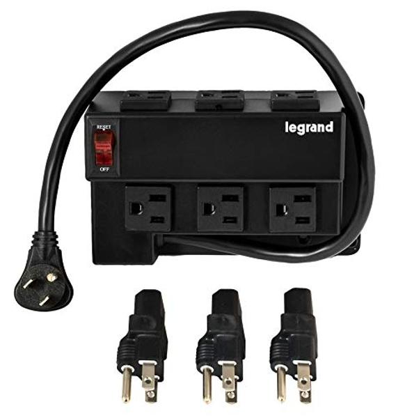 Legrand - OnQ Media Enclosure Power Strip, Half Width for Power Strip ...