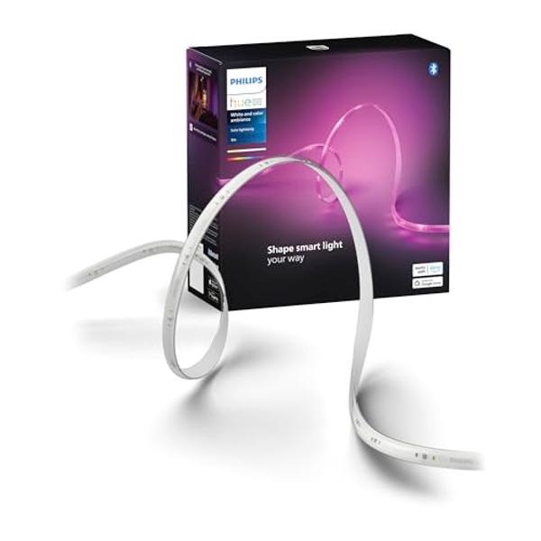 Philips Hue Indoor 10 Ft Smart LED Solo lightstrip Base Kit - 1 Pack - Control with Hue App - Compatible with Alexa, Google Assistant and Apple HomeKit