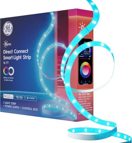 Govee TV Backlight 3 Lite with Fish-Eye Correction Function Sync to 40-50 Inch TVs, 7.8ft RGBICW Wi-Fi LED Strip Lights with Camera, 4 Colors in 1 Lamp Bead, Voice and APP Control,