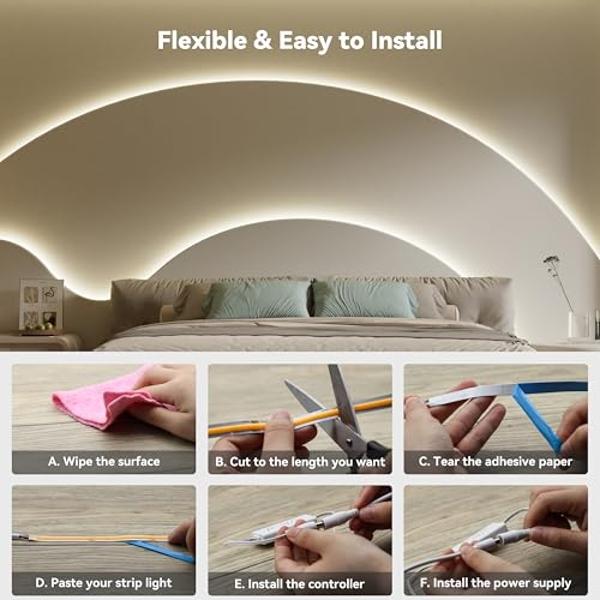 Govee Envisual TV LED Backlight T2 with Dual Cameras, 21ft RGBIC Wi-Fi LED Strip Lights for 98-100 inch TVs, Double Strip Light Beads, for Home Decorations, Smart App Control, Musi