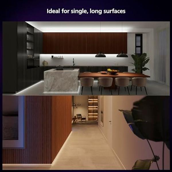 Philips Hue Indoor 10 Ft Smart LED Solo lightstrip Base Kit - 1 Pack - Control with Hue App - Compatible with Alexa, Google Assistant and Apple HomeKit