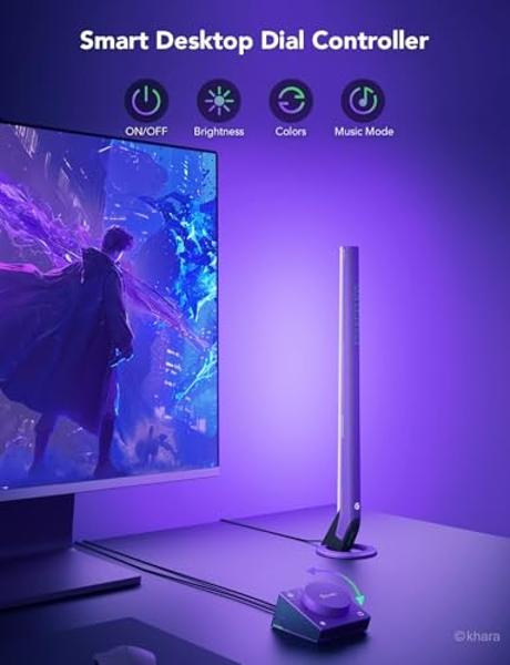 Govee x Evangelion RGBIC Gaming Light Bars H6047 with Smart Controller, Wi-Fi Smart LED Gaming Lights with Music Modes, 62 Scene Modes Built, Work with Alexa & Google Assistant, Ga