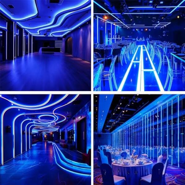 PAUTIX COB LED Strip Light 16.4ft,Engineering Level UL Listed Warm White 2700K,CRI93+ Super Bright High Lumen,Dimmable 24V Flexible LED Tape Light with RF Remote,for Cabinets,Home&