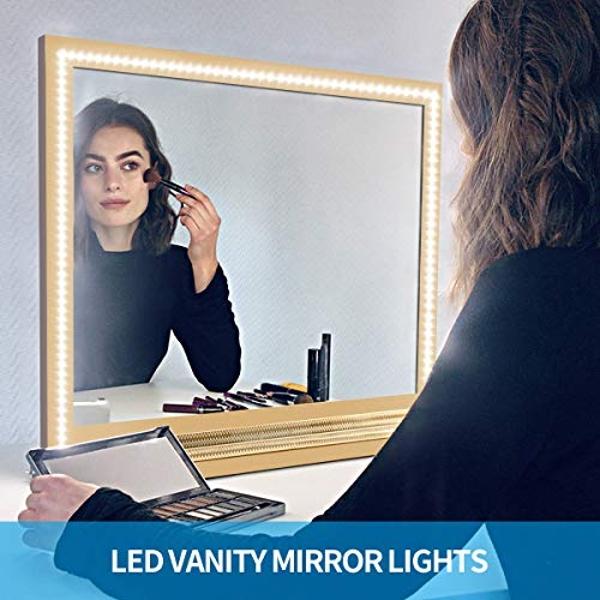 Led Strip Lights 50.5ft White Dimmable Led Light Strip Flexible Rope Lights Kits with 24v Etl Power Supply, Adhesive Clips, Dimmer Switch and Connectors for Indoor Decor