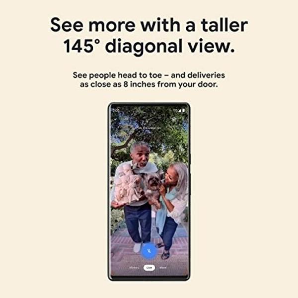 Google Nest Doorbell - (Wired, 2nd Gen) - Wired Video Doorbell Camera - Doorbell Security Camera - Linen