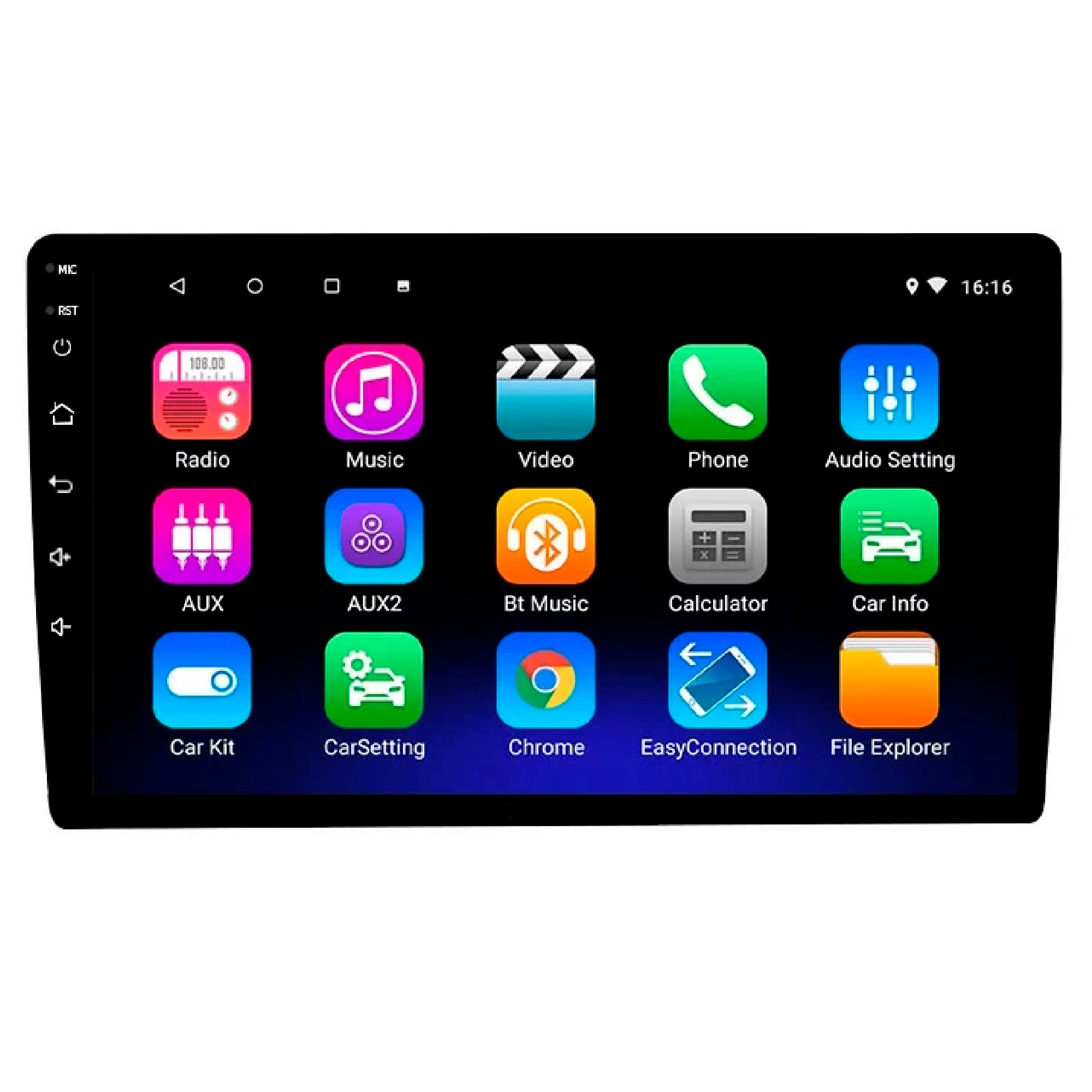 AUTOESTEREO VAK M709 2 DIN 9" ANDROID CARPLAY CAMARA GPS.