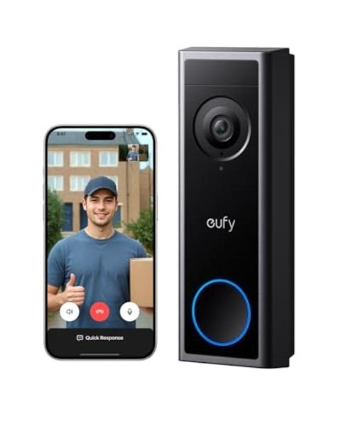 ieGeek Doorbell Camera Wireless No Subscription - Wireless Video Doorbell with Chime, Doorbell with Camera 1080P Grey, Voice Changer, 2-Way Audio, PIR Motion Detection, 2.4Ghz WiFi