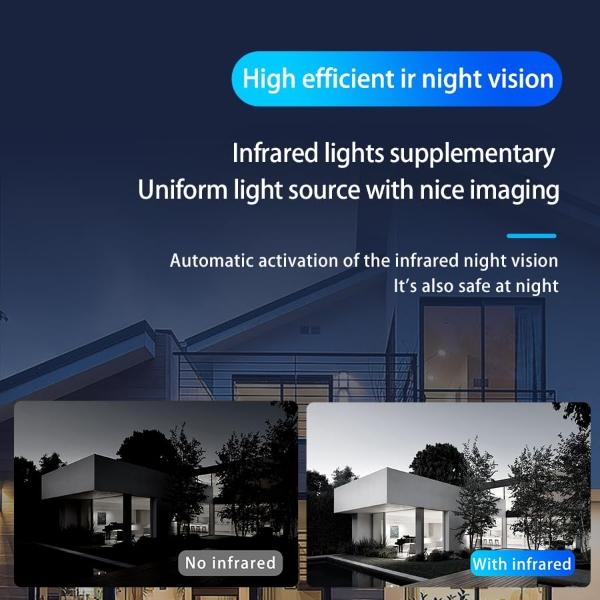 Wireless Doorbell Camera with Chime, 4000mAh Battery, Night Vision Smart Doorbell, Motion Detection/Visitor Capture/Home Security 2.4Ghz WiFi Video Doorbell, Local/Cloud Storage No
