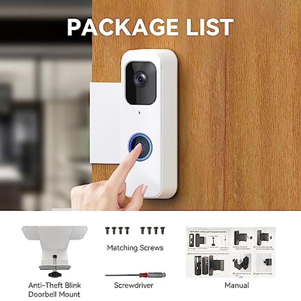 Doorbell, Lovin Product Waterproof Wireless Doorbell Chime Kit with 36 Chimes, Adjustable Volume; 1000feet Operating, with Sound LED Flash Door Bell for Home (1 Receiver x 1 Push B