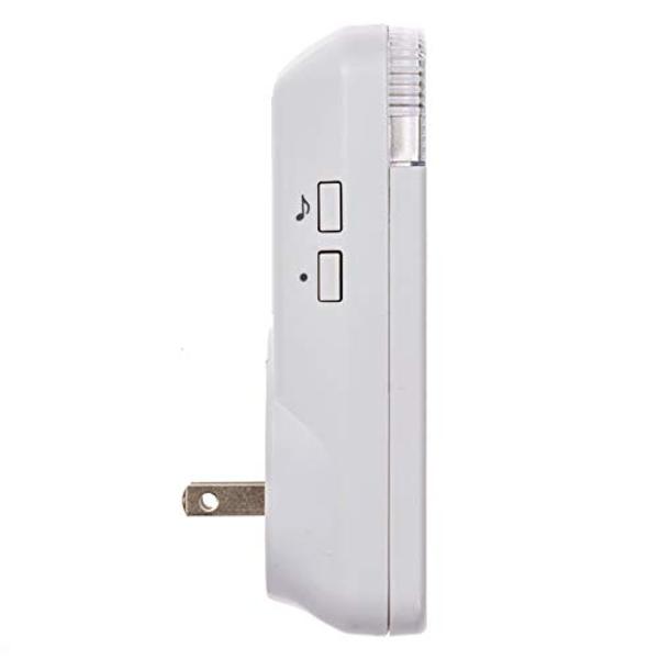 Safeguard Supply Wireless Doorbell Kit- 1000' Range Plug In Doorbell Ideal As Hearing Impaired Doorbell & Deaf Doorbell - Available 95dB Volume Setting & Attention Grabbing Flashin