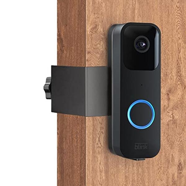 Blink Doorbell Mount, Adhesive Mounting Bracket for Blink Video Doorbell, No Drilling Door Mount, Accessories for Blink Home Security System ,Blink Doorbell is NOT Included (Black)