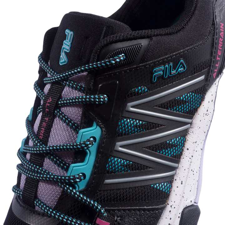 Tenis Fila Sonovo 2 Negro Azul  Running Mujer 5jm01928-964