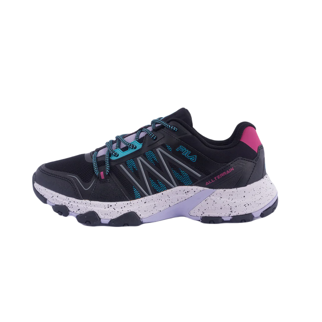 Tenis Fila Sonovo 2 Negro Azul  Running Mujer 5jm01928-964