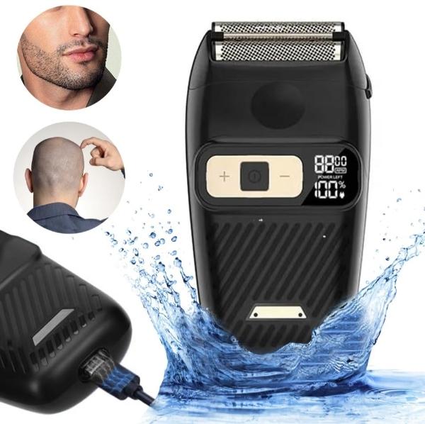 Foil Shaver Foil shavers for Men Electric Shaver Head Shavers for Bald Men Waterproof Trimmer Electric Razor for Head Face Barber Men's Shaving Machine Cordless Portable Rechargeab