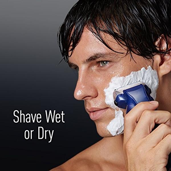 Bevel Electric Shaver for Men, Electric Foil Shaver, Wet and Dry Electric Razor, Waterproof, Fast Charging, Cordless Rechargeable, Black