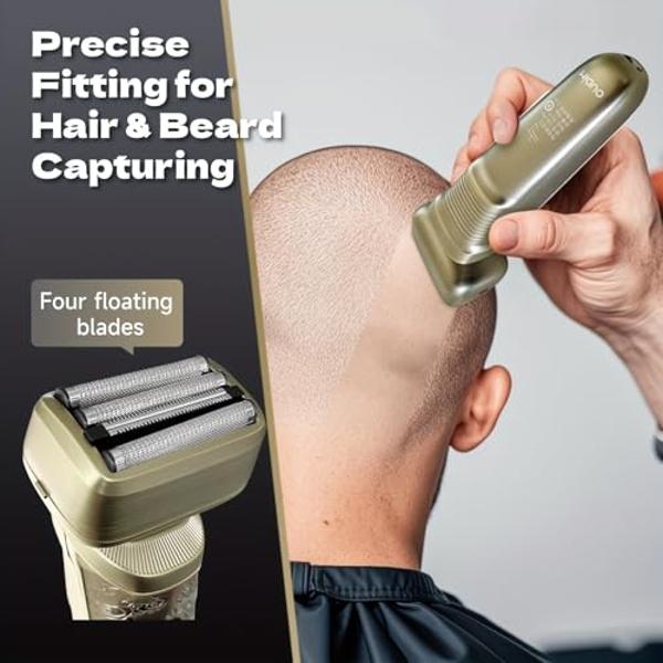 Panasonic Electric Razor for Men, Electric Shaver, ARC5 with Premium Automatic Cleaning and Charging Station, Wet Dry Shaver Men, Cordless Razor, with Pop-Up Trimmer ES-LV97-K, Bla