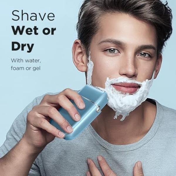 Electric Razor, Electric Shaver for Men,Upgraded Foil Shaver with 3 Speeds, Double Floating Blade IPX7 Waterproof Wet/Dry LED Display USB Rechargeable