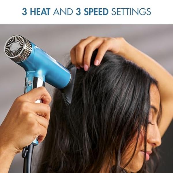 Conair Double Ceramic Hair Dryer with Diffuser | Blow Dryer with Ionic Conditioning | Includes Diffuser and Concentrator | Amazon Exclusive