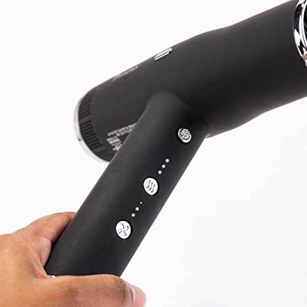 L'ANGE HAIR Le Styliste Luxury Hair Dryer | Quiet Brushless Blow Dryer with Diffuser | 1875 Watts for 4X Faster Drying | Hairdryer with 3 Heat & Speed Settings | Best Hair Dryers f