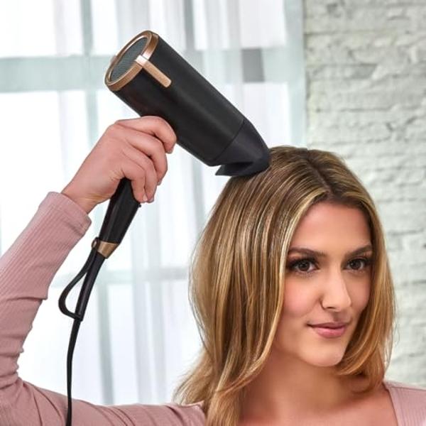 Ion Whisper Quiet Lite Ionic Ceramic Hair Dryer, 1875 Watts, Lightweight, Powerful, 4 Temperatures, 2 Speeds