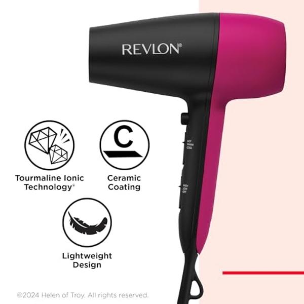 RED by Kiss Titanium 2300 Detangler Dryer 4X Faster Straightening 3 Bonus Titanium Detangler Pik Included (Hair Dryer)
