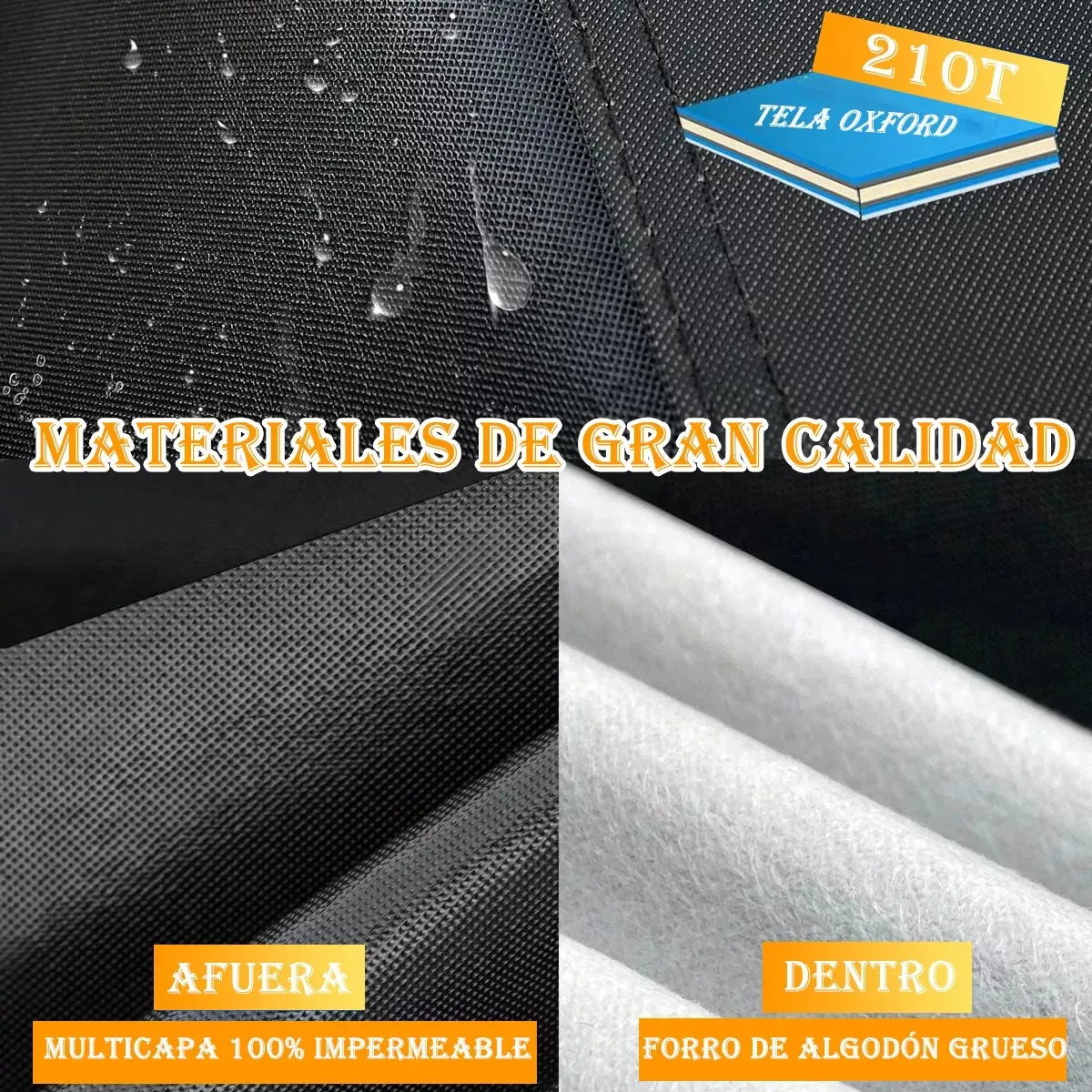 Funda protectora negra y amarilla  4.73 metros