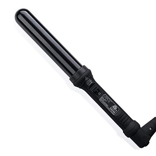 L'ANGE HAIR Ondulé Ceramic Curling Wand | Professional Hot Tools Curling Iron 1.25 Inch | Salon Hair Styling Wands for Beach Waves | Best Hair Curler Wand for Frizz-Free, Lasting C