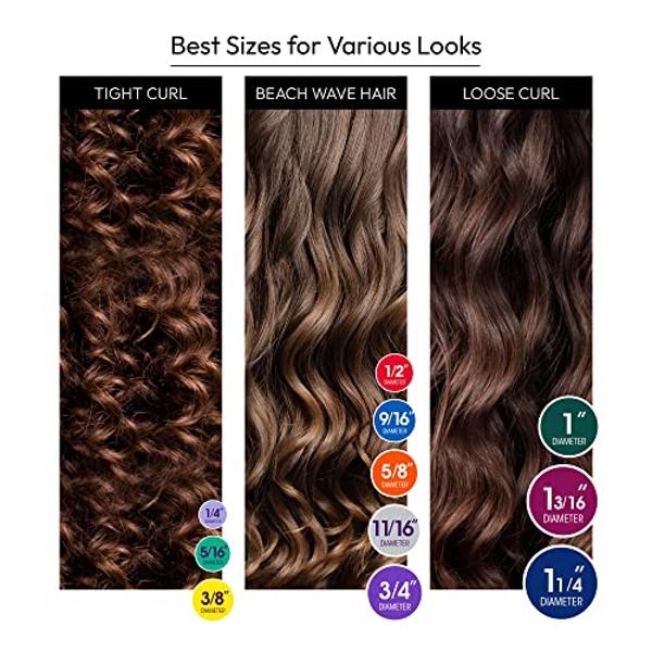 Red by Kiss Flexi Rods - Heatless Hair Curler for 90S Glamorous Bouncy Curls Beach Waves, No Slips, Sleep Styler(7" Length, 1/2" Diameter)