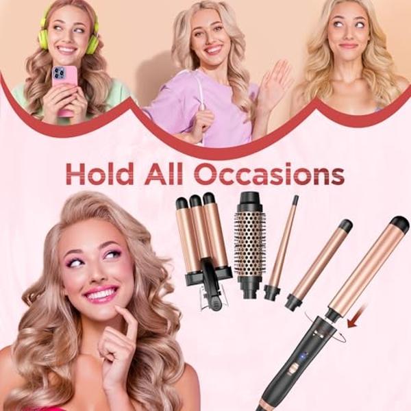 L'ANGE HAIR Ondulé Ceramic Curling Wand | Professional Hot Tools Curling Iron 1 Inch | Salon Hair Styling Wands for Beach Waves | Best Hair Curler Wand for Frizz-Free, Lasting Curl