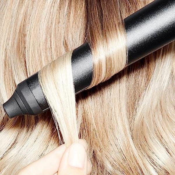 L'ANGE Hair Le Curl Titanium Curling Wand | Professional Curling Iron for All Hair Types | Clip Free Hair Curler | Best Curling Wand for Tighter Curls & Beach Waves | Blush 1” (25M