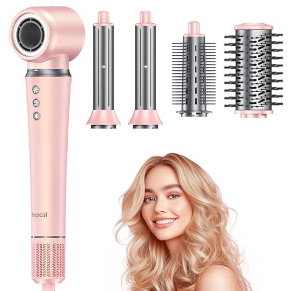 5 in 1 Hair Styler - Professional High Speed Hot Air Styler, Frizz-Free Hair Dryer Brush, No Heat Damage Air Styler Wrap - Hair Dryer, Curl, Volumize, Straighten,Gifts for Women, T