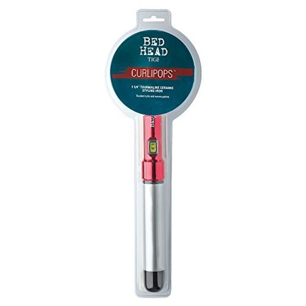Bed Head Curlipops Clamp-Free Curling Iron | For Tousled Curls, Massive Shine, and Frizz Free Styles | Easy-to-Use Curling Wand for All Hair Types (1-1/4 in)